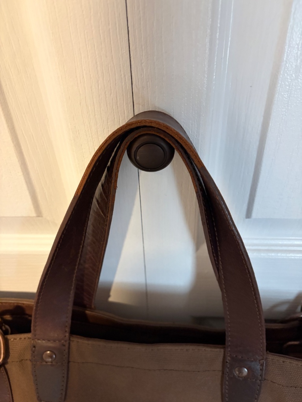 Pendleton Wyeth Trail Brown Canvas Leather Weekender Duffle Tote - Picture 5 of 11